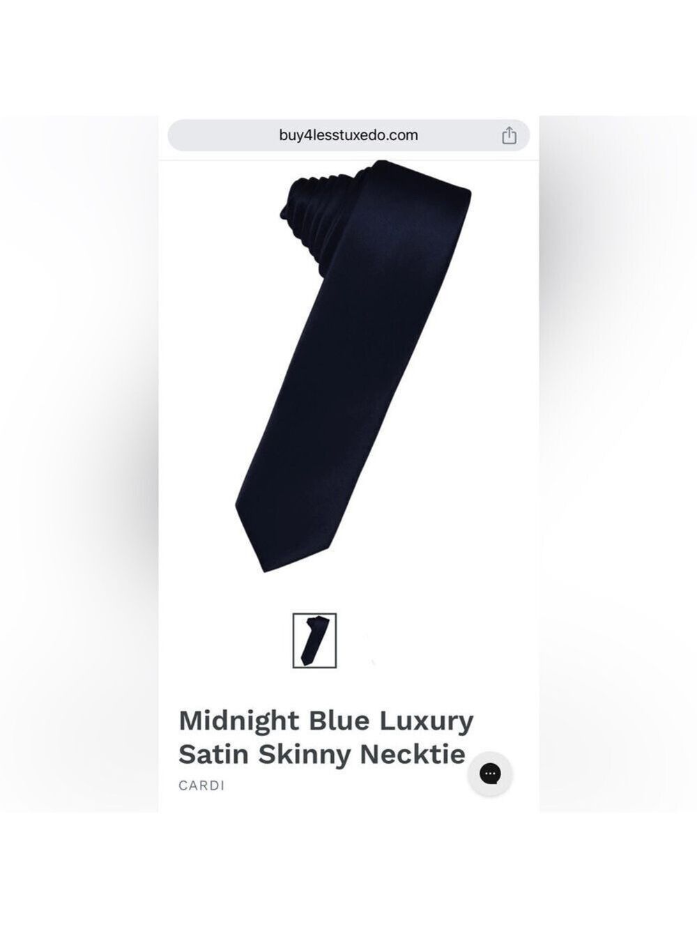 Midnight Blue Premium Satin Skinny Tie Wedding Prom Tux Navy Dark Pocket Square